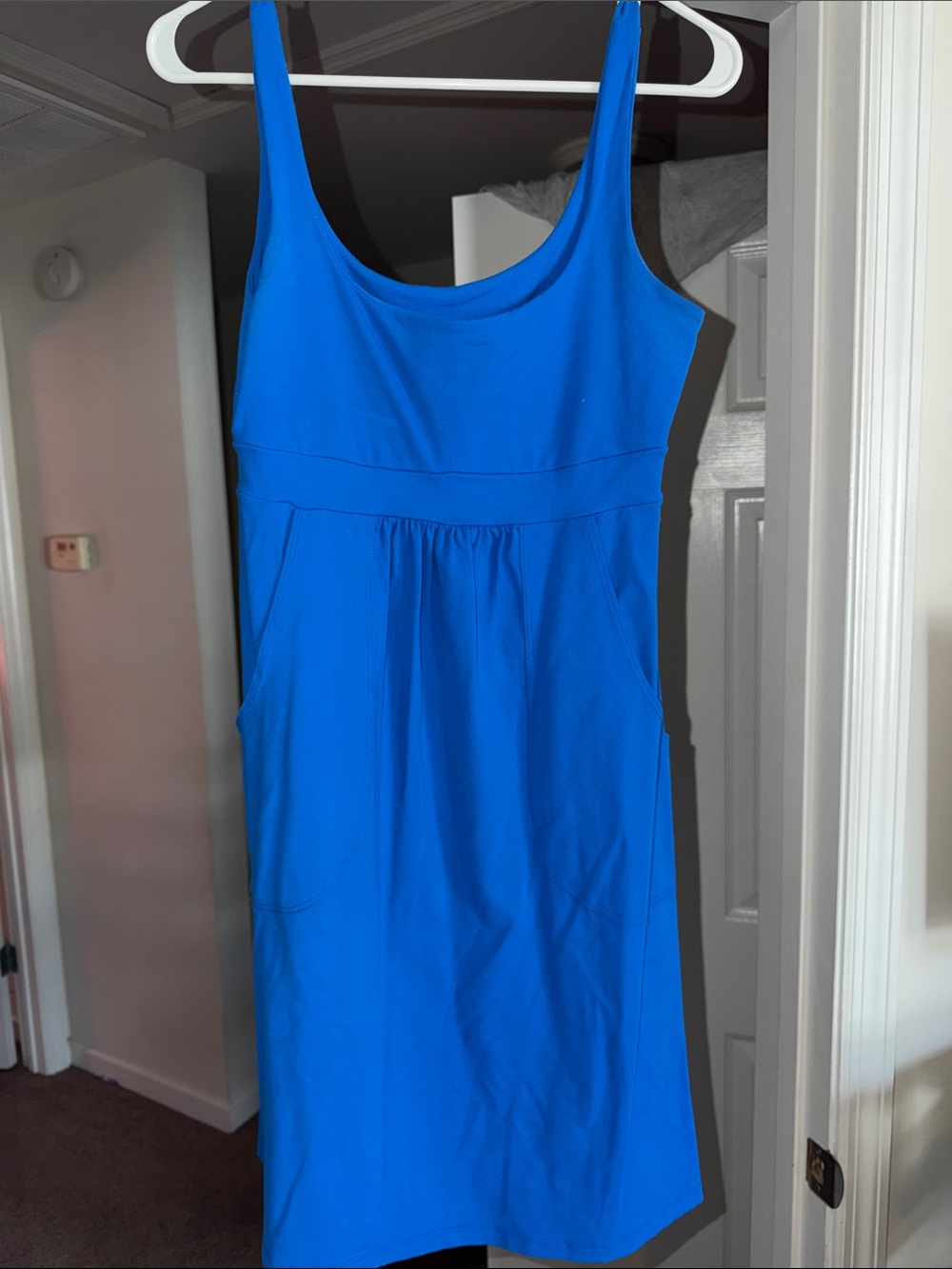 Susana Monaco Cobalt Scoop-Neck Midi Dress